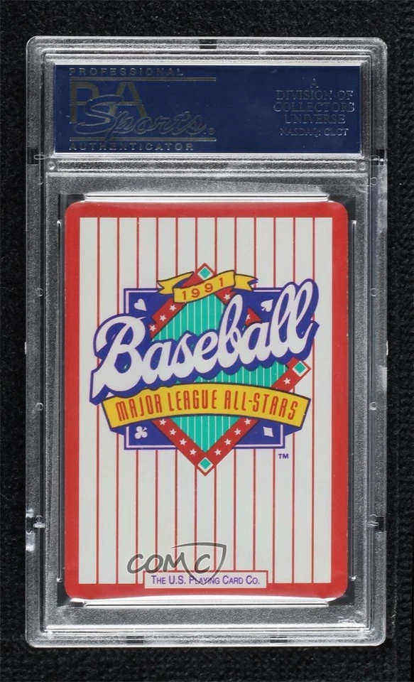 1991 US Playing Cards Major League All-Stars Barry Larkin #6C PSA 10 GEM MT HOF - Image 2 of 2