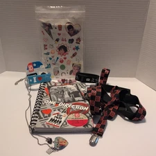 One Direction Lot Planner Suspenders I Heart Harry Bracelet Necklace Tattoos 
