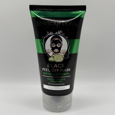 SpaScriptions Black Peel-Off Mask, Cucumber, 5 oz/150 mL