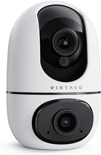 virtavo XD1 Indoor Security WiFi Camera, Wireless, Dual-Lens 360° PTZ Baby Monit