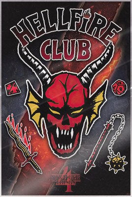 Stranger Things - Season 4 - Poster (Hellfire Club Logo) (24'' x 36'') (LAMINATED)
