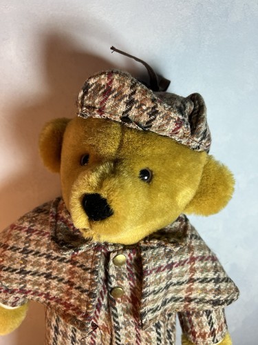 MERRYTHOUGHT TEDDY BEAR SHERLOCK HOLMES 15 INCH MOHAIR 1993 HERITAGE COLLECTION - 第 2/9 張圖片