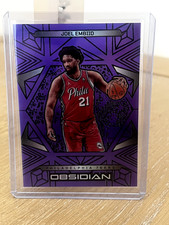 JOEL EMBIID 2024-25 OBSIDIAN PURPLE FLOOD ELECTRIC ETCH 76ERS /75