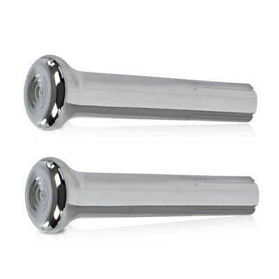 CHEDA Car Door Lock Knobs, Compatible with GM 1971-1988 Chrome Ribbed Auto Door