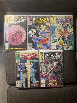 Lot Of 5 The Spectacular Spider-Man 1988-89 #140,143,147,151,155 Marvel Comics