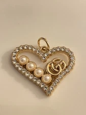 Gucci Zipper Pull Button Stamped Charm