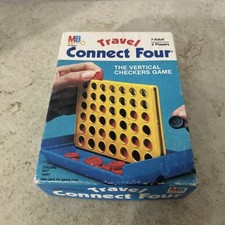 Vintage Connect Four Travel Size Board Game 1983 Milton Bradley