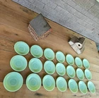 Lot of 21 - 1950's Fire-King Jadeite saucers - Jane Ray