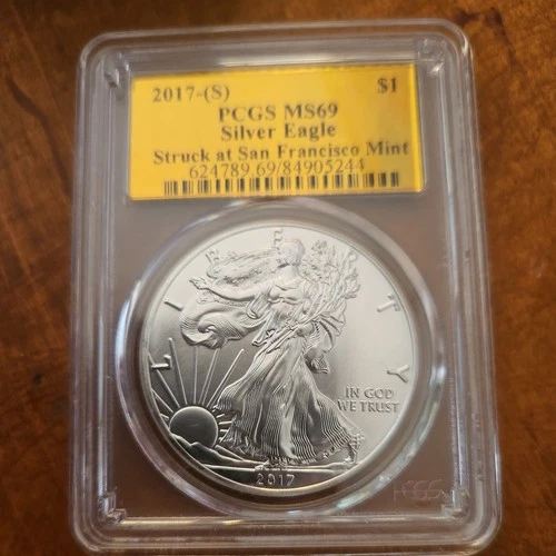 2017 S American Silver Eagle MS 69