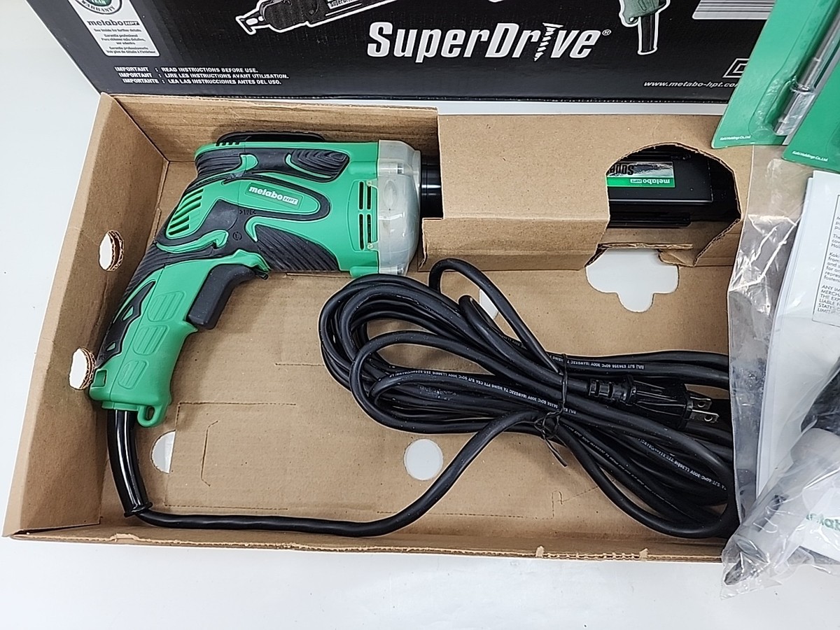 Metabo HPT W6V4SD2 SuperDrive Collated Screwdriver w/ 2 Driver Bit