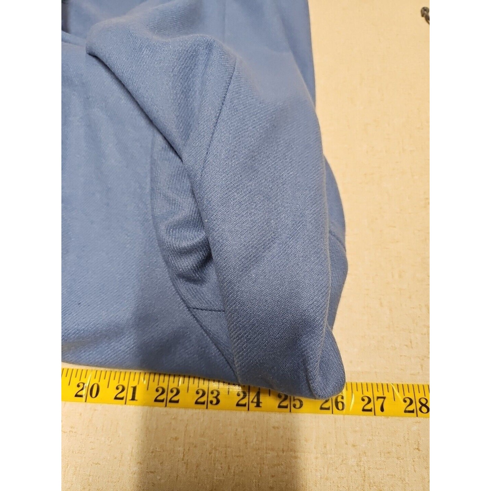 Elana Womens BLUE CASHMERE Wool Blend BLAZER Jacket Size 18 Open Front Office