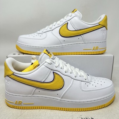 Nike Kobe Bryant x Air Force 1 Retro QS Low Lakers Men's 11 No Lid FZ1151-100