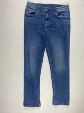 The Perfect Jean NYC Men's 34x32 Blue Thick Thicc Slim Straight Stretch Denim