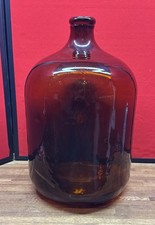 Large Vintage Brown Glass Chemist?? Bottle has a naw deosan on bottom 