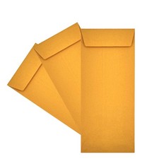 10 Policy Envelopes 24 lb Brown Kraft 41/8" x 91/2" 500 Count