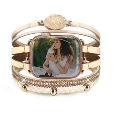 Boho Beaded Bracelet Compatible with Apple Watch Band Women 42mm 44mm 45mm 49...