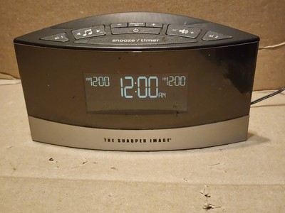 Sharper Image EC-B100 Dual Alarm Clock w/20 Different Soothing Sounds + OEM AC
