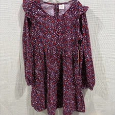 Wonder Nation Girls Size7/8 Cordaroy Dress LS  New