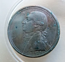 D Garrick Esquire 1773 Sentimental Coin  (David Garrick was big-time theater)