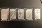 Lot of 5 - 1 Troy oz. .999 Fine Silver Bar Sealed- Morgan