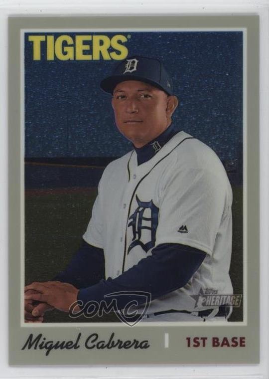2019 Topps Heritage Chrome /999 Miguel Cabrera #THC-472 11o2