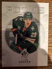 2024-25 SP Authentic Blue Freshman Focus Liam Ohgren #FF-5 RC