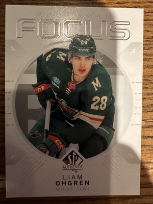 2024-25 SP Authentic Blue Freshman Focus Liam Ohgren #FF-5 RC