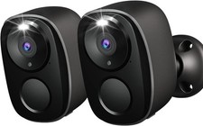 Wireless Outdoor Camera 2PCS 2K Security Cameras WiFi Video Night Vision