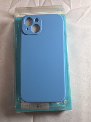 iPhone 13 (6.1'') Liquid Silicone Gel Case Slim Soft Cover Blue