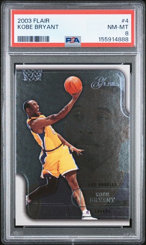 2003 FLAIR #4 KOBE BRYANT PSA 8