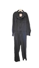 Men's Navy Blue Military Utility Coveralls Size 44L Flame Resistant