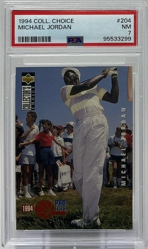 Michael Jordan PSA 7 -1994 Upper Deck Collectors Choice ‘Pro Files’ - “Winning”