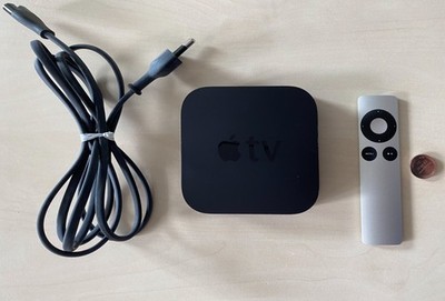 Apple TV (3rd Generation) 2012 HDMI 1080p Full HD Media Streamer - Schwarz A1469