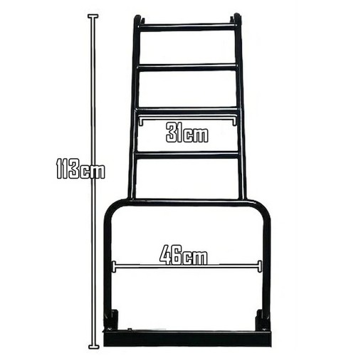 For Toyota Land Cruiser Prado 70 76 71 78 Rear Ladder 113cmx46cm Steel Black JDM - Bild 4 von 6
