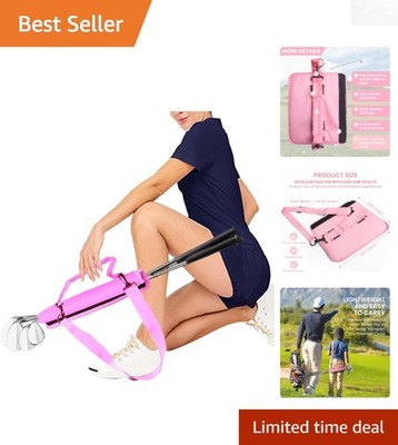 Compact and Lightweight Golf Club Bag with Optional Ball Pouch - Easy to Carry