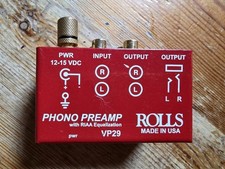 Rolls VP29 Phono Preamp RIAA EQ Turntable Pre Amp Tested w/ PSU US Plug