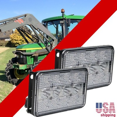  for John Deere Tractor 4700,4710,4720,6500,6600,6700 Pair Front LED Headlight