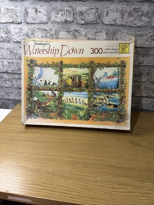 Watership Down Puzzle 300 extra große Teile Waddingtons 1978 Vintage