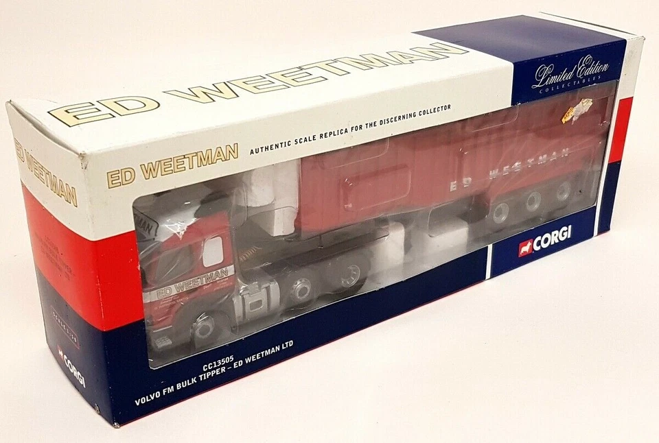 Corgi 1/50 CC13505 Volvo FM Bulk Tipper ED Weetman Ltd Diecast Truck - Image 2 of 4