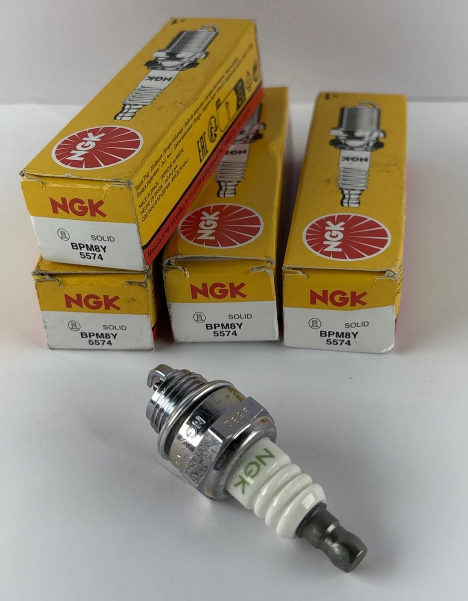 4x Pc Genuine NGK 5574 V-Power Spark Plugs BPM8Y for Various Small Engines photo 2
