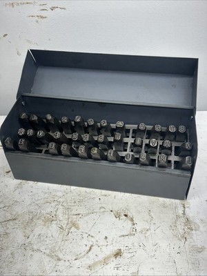 Steel Number And Letter Stamps.1/4  Metal Working Stamps / Punches. 11640