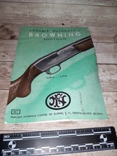 VINTAGE  DOUBLE AUTO BROWNING SHOTGUN LEAFLET