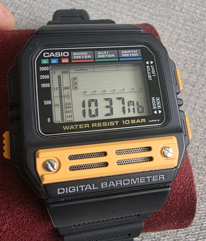Vintage Casio Bm 100wj Barometer Watch | eBay