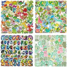200PCS Dinosaur Stickers for Kids, Waterproof Cute Animal Vinyl Multicolour