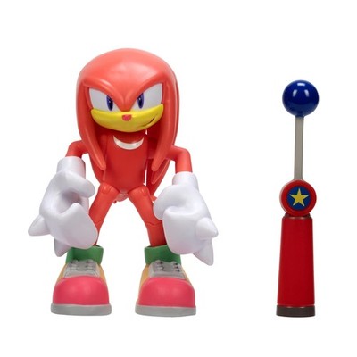 Sonic The Hedgehog 4-Inch One Size, Modern Knuckles With Blue Checkpoint