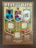 2025 Leaf Lumber #STB-11 Stat Bats #/30 Bill Matlock/MikeSchmidt/George Foster