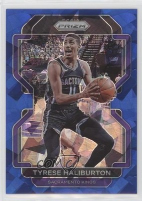 2021-22 Panini Prizm Blue Ice Prizm 104/125 Tyrese Haliburton #196 1g37