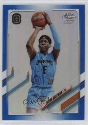 2021-22 Topps Chrome OTE Overtime Elite Blue Refractor /99 Jazian Gortman #7 0q3