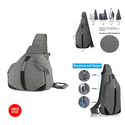 Anti Diebstahl Sling Bag Damen Herren Brusttasche Crossbody Multipurpose Daypack