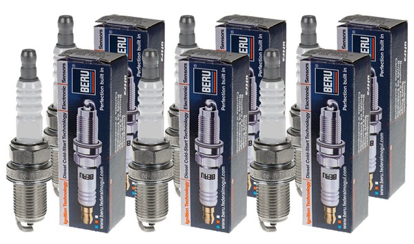 6X Beru ZüNdkerzen FüR Bmw 3Er E90 325I 330I 5Er E60 523I 525I E88 125I-image
